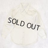 50'S BIG MAC コットンツイル マチ付き 長袖 ワークシャツ ベージュ (VINTAGE)