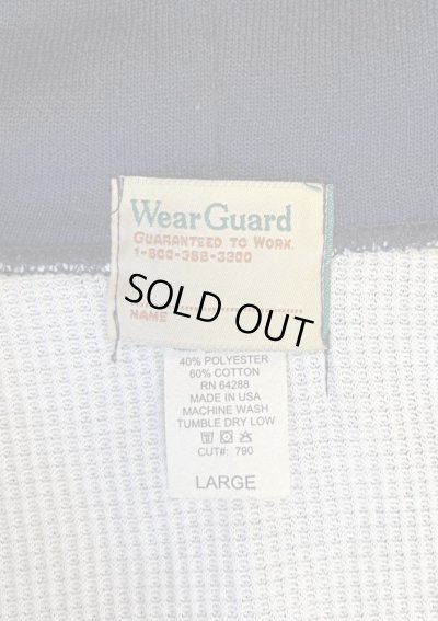 画像2: 90'S WEAR GUARD 裏地サーマル フルジップ ダブルフェイス スウェットパーカー ネイビー YKKアルミジップ USA製 (DEADSTOCK)