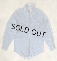 70'S MAVERICK デニム ウエスタンシャツ インディゴ USA製 (VINTAGE)