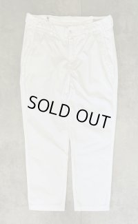 90'S RALPH LAUREN ウエストタブ付き ミリタリーチノパンツ ホワイト (VINTAGE)