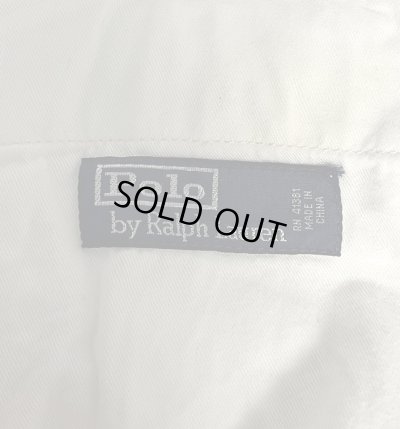 画像4: 90'S RALPH LAUREN ウエストタブ付き ミリタリーチノパンツ ホワイト (VINTAGE)