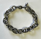 VIN'S "CHAIN BRACELET" BIG MARINE ANTIQUE SILVER (NEW)