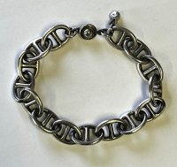 VIN'S "CHAIN BRACELET" BIG MARINE ANTIQUE SILVER (NEW)