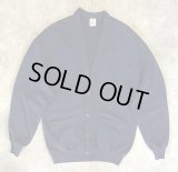 80'S JERZEES スウェット カーディガン 無地 ネイビー USA製 (VINTAGE)