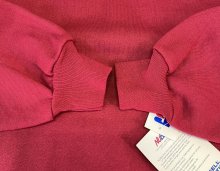 他の写真2: 90'S RUSSELL ATHLETIC 前Vガゼット付き クルーネック スウェットシャツ バーガンディ USA製 (DEADSTOCK)