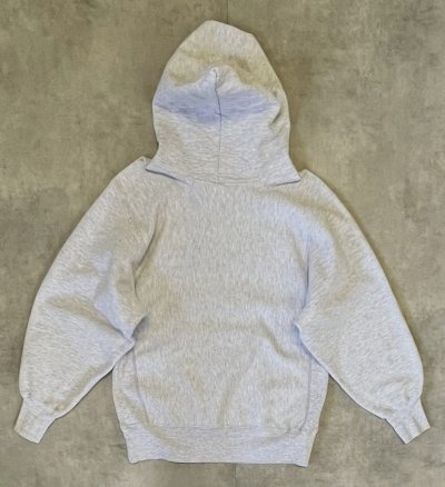 画像5: 90'S CHAMPION "RUTGERS" 刺繍タグ リバースウィーブ パーカー ヘザーグレー USA製 (VINTAGE)