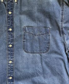 他の写真2: 90'S GAP 旧タグ コットン BDシャツ インディゴ (VINTAGE)