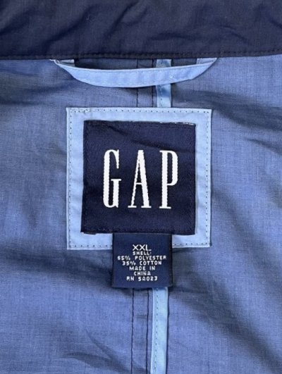 画像2: 00'S GAP 旧タグ バルマカーンコート ネイビー (VINTAGE)