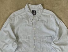 他の写真1: 90'S GAP 旧タグ シャンブレー BDシャツ ライトブルー (VINTAGE)