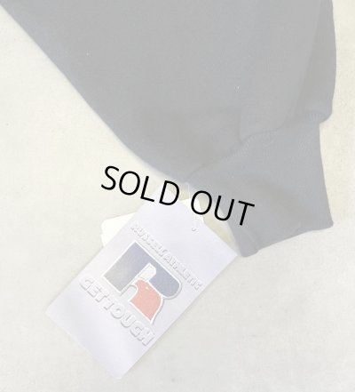 画像3: 90'S RUSSELL ATHLETIC 前Vガゼット付き クルーネック スウェットシャツ ブラック USA製 (DEADSTOCK)