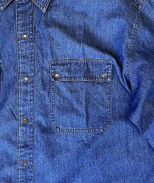 他の写真2: 90'S LL Bean スナップボタン デニムシャツ インディゴ (VINTAGE)