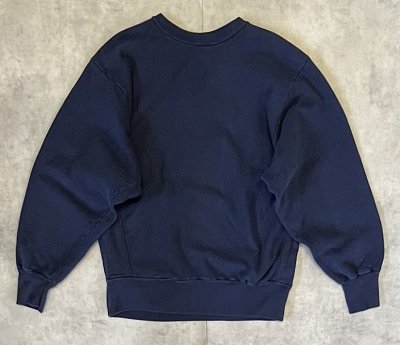 画像4: 80'S CHAMPION "FIRSTSEA BANK" トリコタグ リバースウィーブ ネイビー USA製 (VINTAGE)