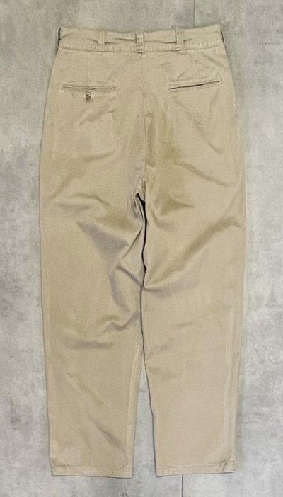 画像5: 60'S アメリカ軍 US ARMY コットン100% チノパンツ RAPIDブラスジップ (VINTAGE)