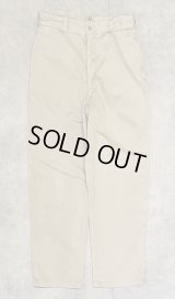 60'S アメリカ軍 US ARMY コットン100% チノパンツ RAPIDブラスジップ (VINTAGE)