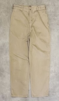 60'S アメリカ軍 US ARMY コットン100% チノパンツ RAPIDブラスジップ (VINTAGE)