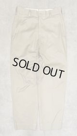 60'S アメリカ軍 USAF コットン100% チノパンツ RAPIDアルミジップ (VINTAGE)