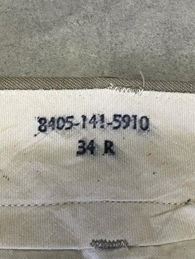 画像2: 60'S アメリカ軍 USAF コットン100% チノパンツ RAPIDアルミジップ (VINTAGE)