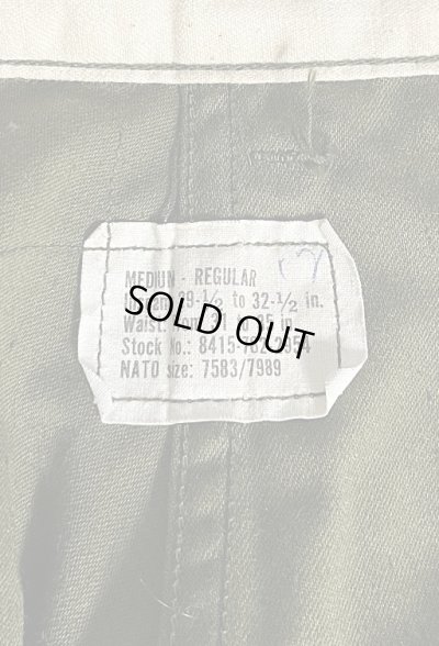 画像2: 70'S アメリカ軍 US ARMY M-65 フィールドパンツ M-R (DEADSTOCK)