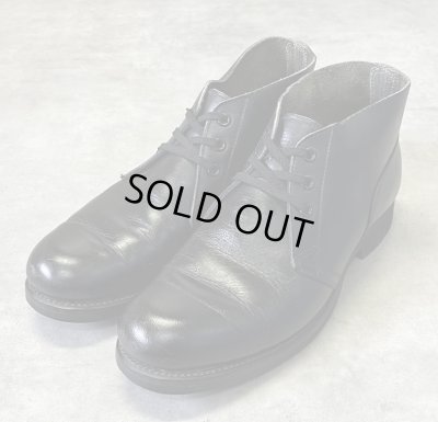 画像1: 60'S アメリカ軍 US NAVY "BELLEVILLE SHOE MFG CO製" 3アイレット スチール無し レザー チャッカブーツ (VINTAGE)