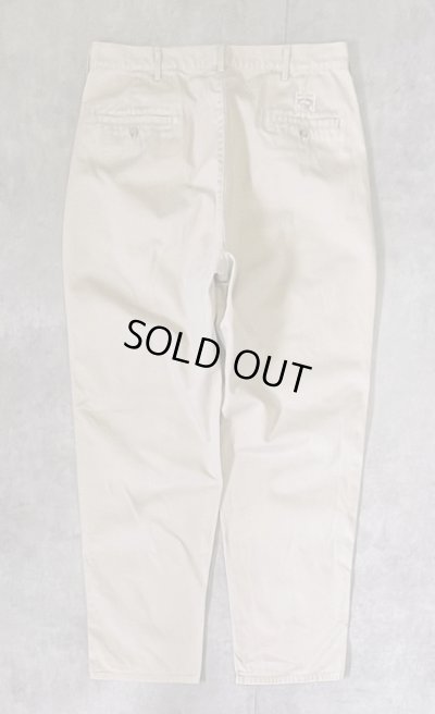 画像3: 90'S RALPH LAUREN "ボックスロゴ" ツープリーツ チノパンツ ベージュ USA製 (VINTAGE)