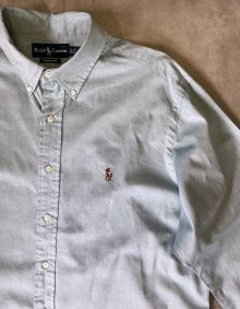 他の写真2: 90'S RALPH LAUREN "CLASSIC FIT" オックスフォード BDシャツ ミントグリーン (VINTAGE)