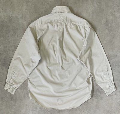 画像3: 90'S RALPH LAUREN "BLAKE" ツイル BDシャツ ベージュ (VINTAGE)