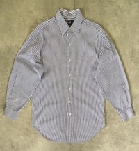 90'S RALPH LAUREN "ANDREW" ピンオックス レギュラーカラーシャツ ストライプ (VINTAGE)