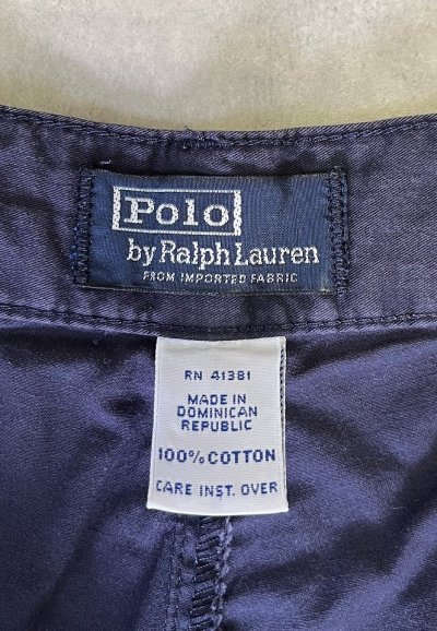 画像2: 90'S RALPH LAUREN "THE CLASSIC GOLF PANT" ツープリーツ チノパンツ ネイビー (VINTAGE)