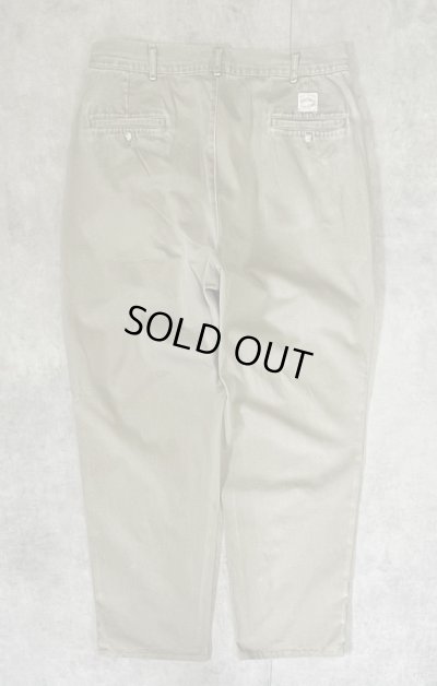 画像3: 90'S RALPH LAUREN "ボックスロゴ" ツープリーツ チノパンツ オリーブ USA製 (VINTAGE)