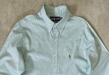 他の写真1: 90'S RALPH LAUREN "CLASSIC FIT" オックスフォード BDシャツ ミントグリーン (VINTAGE)