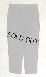 90'S RALPH LAUREN "ANDREW PANT" ツープリーツ チノパンツ ブラック (VINTAGE)