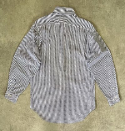 画像3: 90'S RALPH LAUREN "ANDREW" ピンオックス レギュラーカラーシャツ ストライプ (VINTAGE)