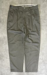 90'S RALPH LAUREN "ANDREW PANT" ツープリーツ チノパンツ カーキ (VINTAGE)