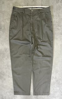 90'S RALPH LAUREN "ANDREW PANT" ツープリーツ チノパンツ カーキ (VINTAGE)