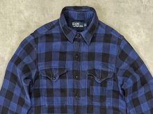 他の写真1: 90'S RALPH LAUREN チンスト付き ダブルフェイス フランネル ワークシャツ チェック柄 (VINTAGE)