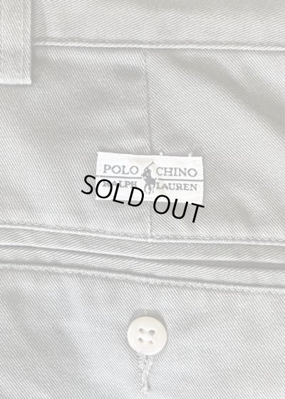 画像4: 90'S RALPH LAUREN "ANDREW PANT" ツープリーツ チノパンツ カーキ (VINTAGE)