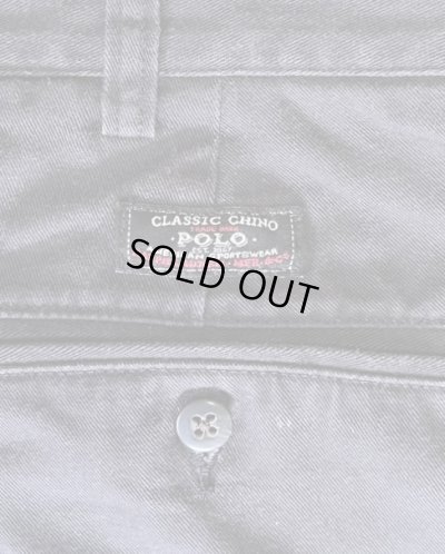 画像4: 90'S RALPH LAUREN "ANDREW PANT" ツープリーツ チノパンツ ブラック (VINTAGE)