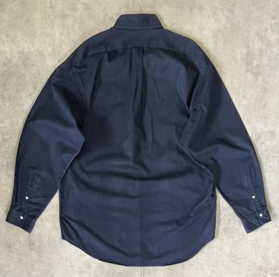 画像3: 90'S RALPH LAUREN ツイル BDシャツ ネイビー (VINTAGE)