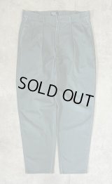 90'S RALPH LAUREN "クレストロゴ" ツープリーツ チノパンツ グリーン USA製 (VINTAGE)