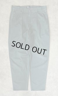 90'S RALPH LAUREN "クレストロゴ" ツープリーツ チノパンツ グリーン USA製 (VINTAGE)