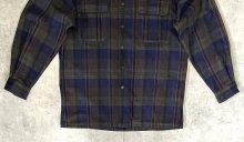 他の写真3: 90'S RALPH LAUREN ウール オープンカラーシャツ チェック柄 USA製 (VINTAGE)