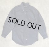 90'S RALPH LAUREN ツイル BDシャツ ネイビー (VINTAGE)