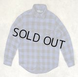 90'S RALPH LAUREN チンスト付き ダブルフェイス フランネル ワークシャツ チェック柄 (VINTAGE)