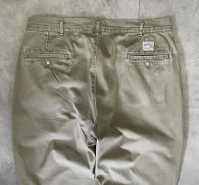 他の写真3: 90'S RALPH LAUREN "ボックスロゴ" ツープリーツ チノパンツ オリーブ USA製 (VINTAGE)