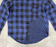 他の写真3: 90'S RALPH LAUREN チンスト付き ダブルフェイス フランネル ワークシャツ チェック柄 (VINTAGE)