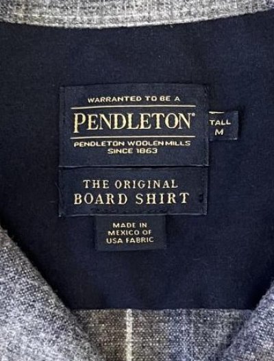 画像2: 00'S PENDLETON "BOARD SHIRT" ウール オープンカラーシャツ オンブレチェック (DEADSTOCK)