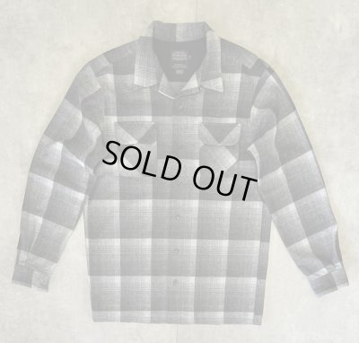画像1: 00'S PENDLETON "BOARD SHIRT" ウール オープンカラーシャツ オンブレチェック (DEADSTOCK)