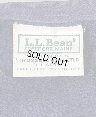 画像2: 80'S LL Bean by RUSSELL ATHLETIC スウェットカーディガン ナス紺 USA製 (VINTAGE)