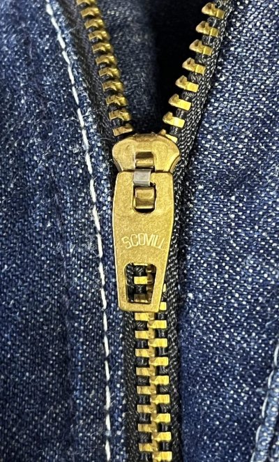 画像3: 80'S BIG SMITH デニム ペインターパンツ SCOVILLジップ W38L29 インディゴ USA製 (VINTAGE)