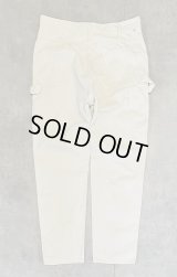 80'S DICKIES チビタグ ペインターパンツ 42TALONジップ オフホワイト W38L32 USA製 (VINTAGE)